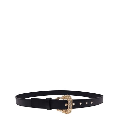 versace 1inch brown leather belt|Versace jeans couture belt women's.